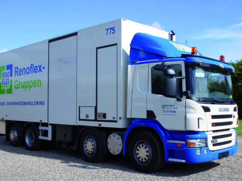 Mobile Aktenvernichtungsanlage